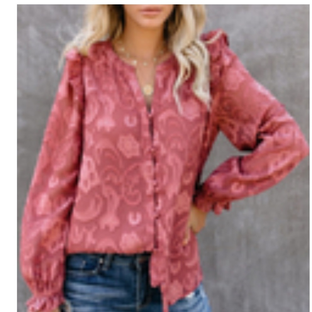 Textured button down